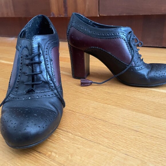 Derbies Black and burgundy - Picture 1 of 7